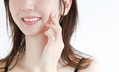 肌にハリと透明感を